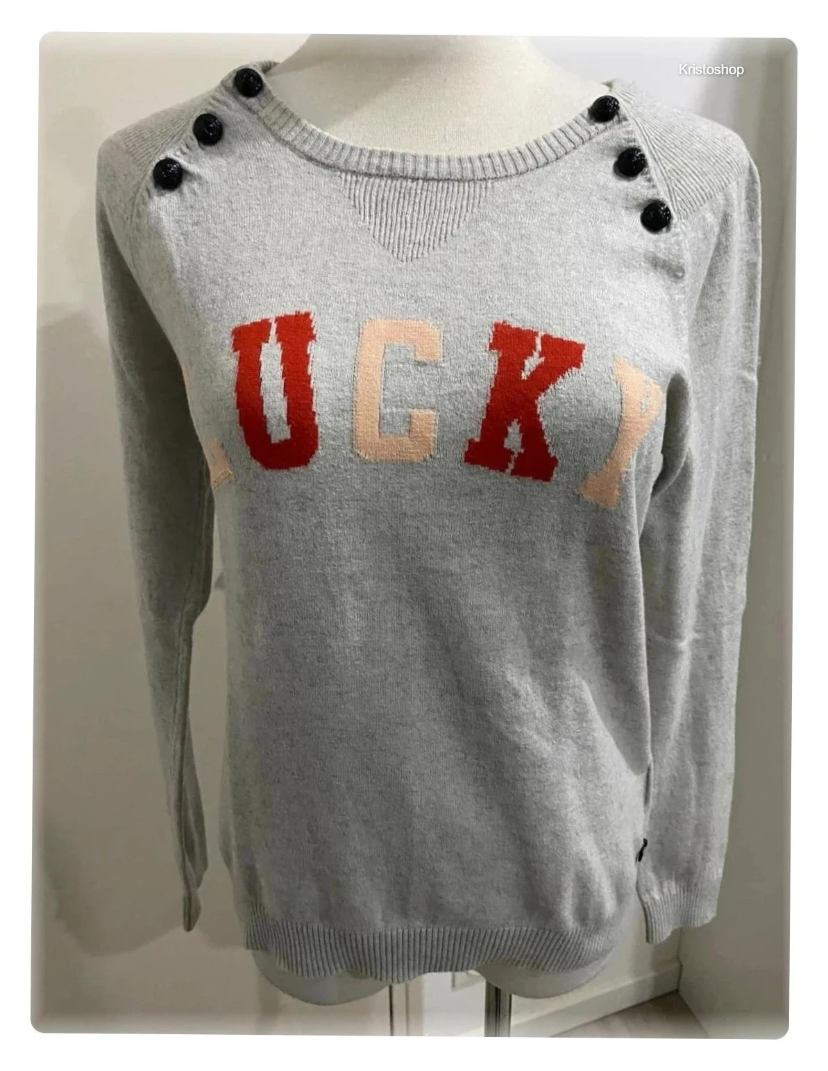 Pull fin en laine gris Scotch & Soda manches longues Taille S Lucky